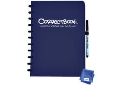 Notitieboek Correctbook A4 lijn 40blz midnight blue