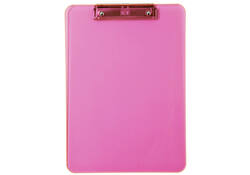 Klembord MAUL A4 staand transparant PS neon roze