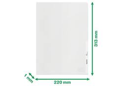 Insteekmap L-model Leitz Recycle A4 0.10mm PP transparant 25 stuks