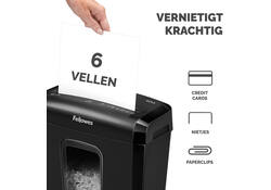 Papiervernietiger Fellowes Powershred 6M snippers 4x12mm