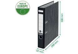 Ordner Leitz 1050 180° 52mm Recycle karton A4 zwart