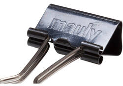 Papierklem MAUL 215 foldback 25mm capaciteit 9mm zwart