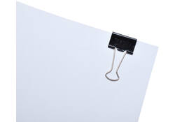 Papierklem MAUL 215 foldback 25mm capaciteit 9mm zwart