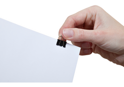 Papierklem MAUL 215 foldback 16mm capaciteit 5mm zwart 12 stuks