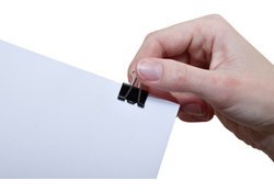 Papierklem MAUL 215 foldback 19mm capaciteit 7mm zwart