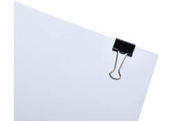 Papierklem MAUL 215 foldback 19mm capaciteit 7mm zwart