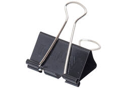 Papierklem MAUL 215 foldback 41mm capaciteit 19mm zwart