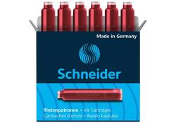 Inktpatroon Schneider din rood doos à 6 stuks