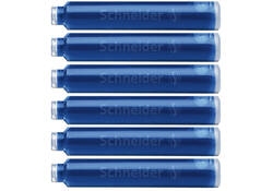 Inktpatroon Schneider din blauw doos à 6 stuks