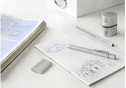 Puntenslijper Faber-Castell 2001 trio grip zilver