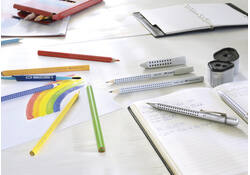 Puntenslijper Faber-Castell 2001 trio grip zilver