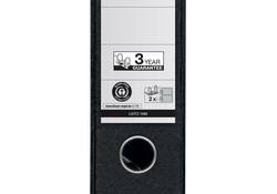 Ordner Leitz 1092 giro-bank met dubbele mechaniek 75mm karton A4 zwart