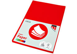 Kopieerpapier Quantore Colour A4 160gr felrood 50 vel