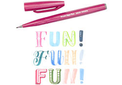 Brushpen Pentel Sign SES15C pastel assorti doos à 12 stuks