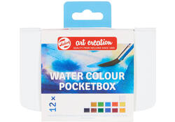 Talens Art Creation aquarel set 12 napjes met penseel