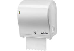 Handdoekroldispenser Satino AutoCut PT1 midi wit 331520