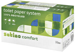 Toiletpapier Satino Comfort JT3 systeemrol 2-laags 724vel wit 317960