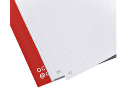 Notitieboek Octàgon DUNNO A5 135x200mm dots rood