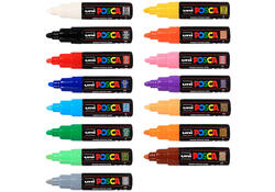 Verfstift Posca PC7M breed lichtgroen