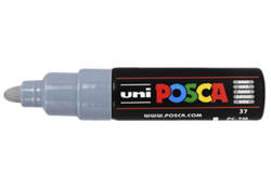 Verfstift Posca PC7M breed grijs