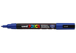 Verfstift Posca PC3M fijn donkerblauw