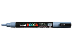Verfstift Posca PC3M fijn leisteengrijs