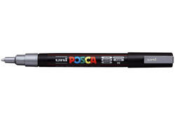 Verfstift Posca PC3M fijn zilver