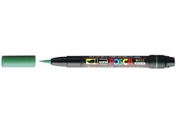 Paintmarker Uni POSCA PCF350 Brush 1-10mm donkergroen