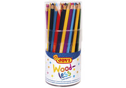Kleurpotloden Jovi houtvrij assorti pot à 84 stuks