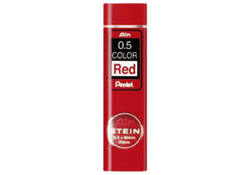 Potloodstift Pentel Ain Stein HB 0.5mm rood koker à 20 stuks