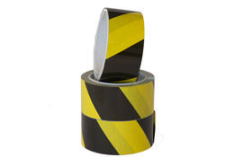 Waarschuwingstape IEZZY 50mmx66m zwart/geel