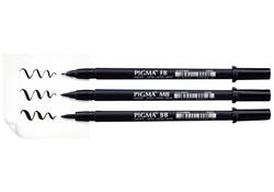 Brushpen Sakura Pigma medium zwart