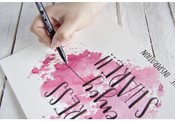 Brushpen Sakura Pigma medium zwart