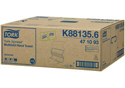 Handdoek Tork Xpress H2 multifold universal vouwhanddoeken 1 laags wit 471093