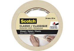 Afplaktape Scotch Classic 24mmx50m beige