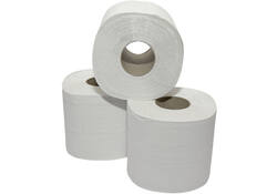 Toiletpapier 2laags recycled 400vel wit