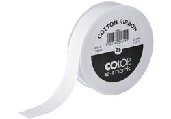 Lint Colop E-Mark 25mmx25m wit