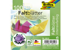 Origami papier Folia 70gr 10x10cm 100 vel assorti kleuren