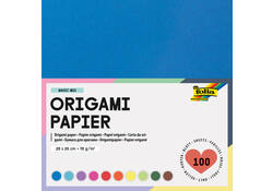 Origami papier Folia 70gr 20x20cm 100 vel assorti kleuren