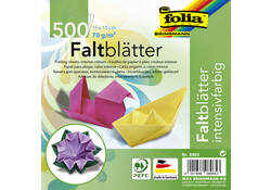 Origami papier Folia 70gr 15x15cm 500 vel assorti kleuren