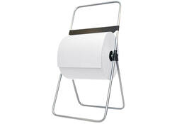 Poetspapierdispenser Euro Products V1 vloerstandaard RVS 438300