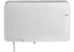 Toiletpapierdispenser QuartzLine Q5 mini jumbo duo wit 441007