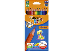 Kleurpotloden BicKids Evolution assorti etui à 12 stuks