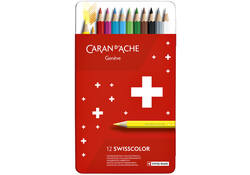 Kleurpotloden Caran d'Ache Swisscolor 12stuks ass