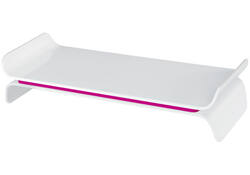 Monitorstandaard Leitz WOW Ergo verstelbaar roze