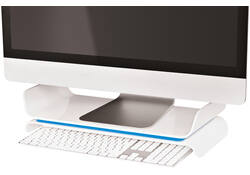 Monitorstandaard Leitz WOW Ergo verstelbaar blauw