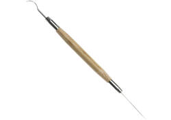 Boetseernaald met spatel Conda circa 20cm met houten handvat