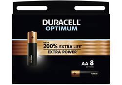 Batterij Duracell Optimum 200% 8xAA