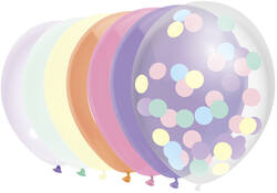 Ballon Haza uni 30cm 10 stuks pastel assorti
