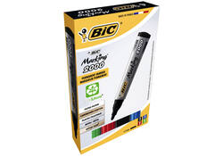 Viltstift Bic 2000 ecolutions rond large assorti doos à 4 stuks